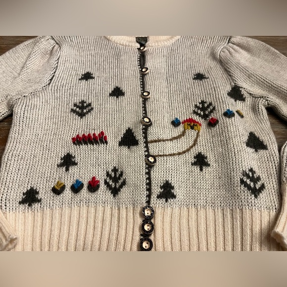 VTG WOMENS ORIGINAL ALPEN TRACHTEN EMBROIDERED CARDIGAN SWEATER, XS/S - Picture 2 of 7
